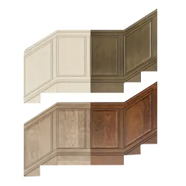 Wall panels set